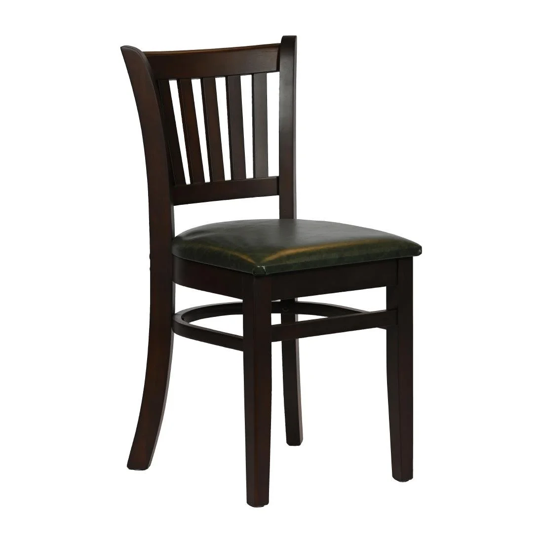 Turin Dining Table with 4 Manhattan Chairs in Dark Walnut with Bison Cedar - Image 1