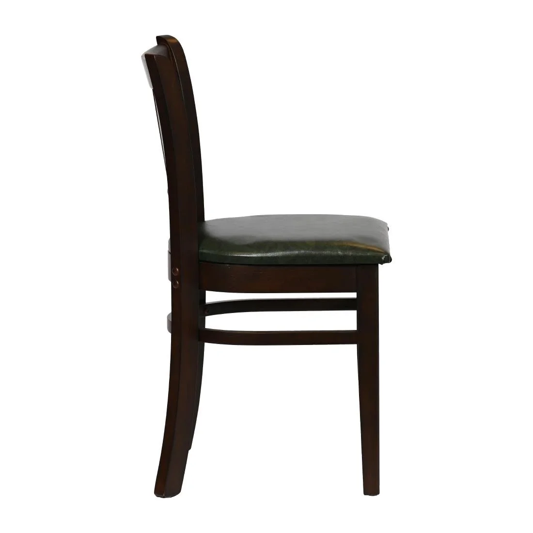 Turin Dining Table with 4 Manhattan Chairs in Dark Walnut with Bison Cedar - Image 3