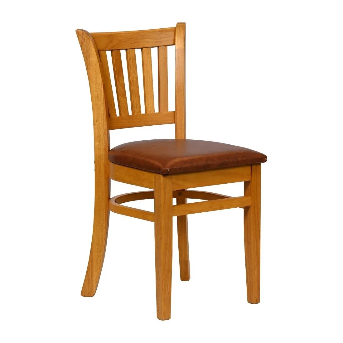 Turin Dining Tables with 4 Manhattan Chairs in Soft Oak with Bison Tan - Image 1
