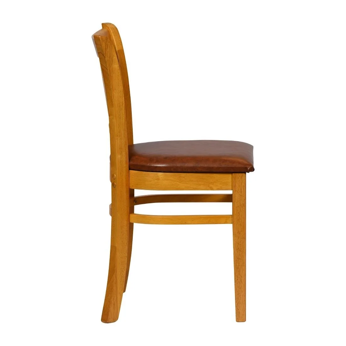 Turin Dining Tables with 4 Manhattan Chairs in Soft Oak with Bison Tan - Image 4