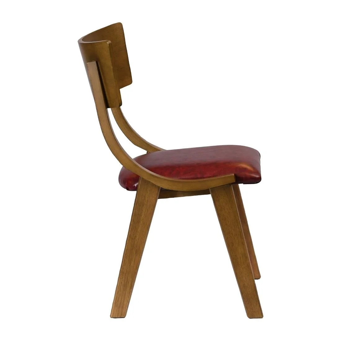 Chelsea Dining Chairs in Weathered Oak with Bison Bordeaux Seats (6 Pack) - Image 2