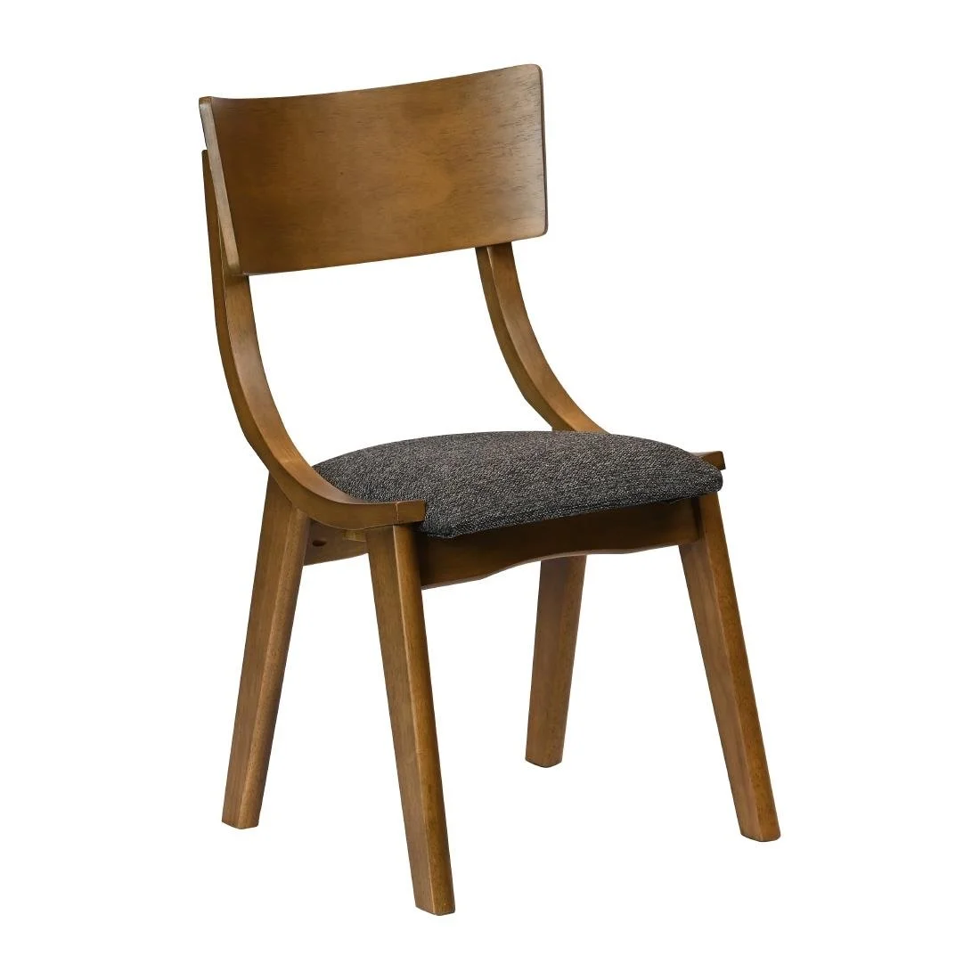 Chelsea Dining Chairs in Weathered Oak with Shetland Smoke Seats (6 Pack) - Image 1