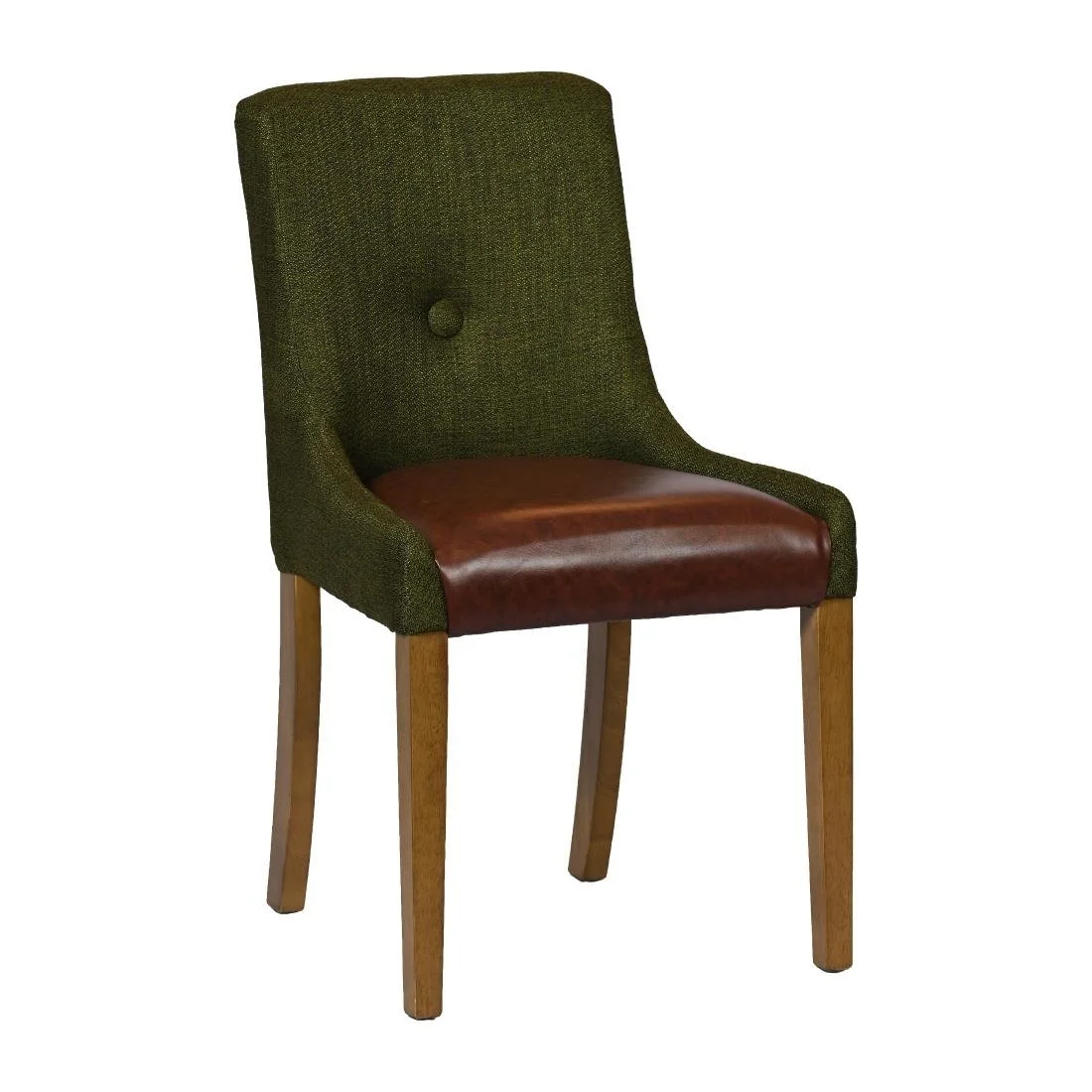 Bath Weathered Oak Dining Chairs with Forest Back & Espresso Seat (6 Pack) - Image 1