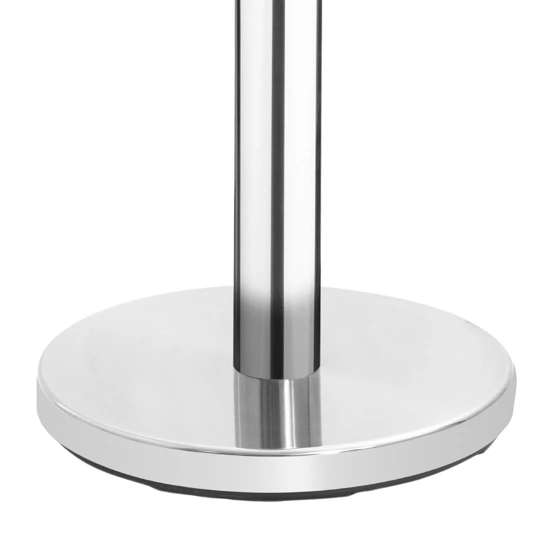 Bolero Polished Stainless Steel Black Strap Barriers 3m (2 Pack) - Image 2