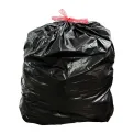 Nisbets Essentials Medium Duty Bin Bags Black 70Ltr (50 Pack) - Image 1