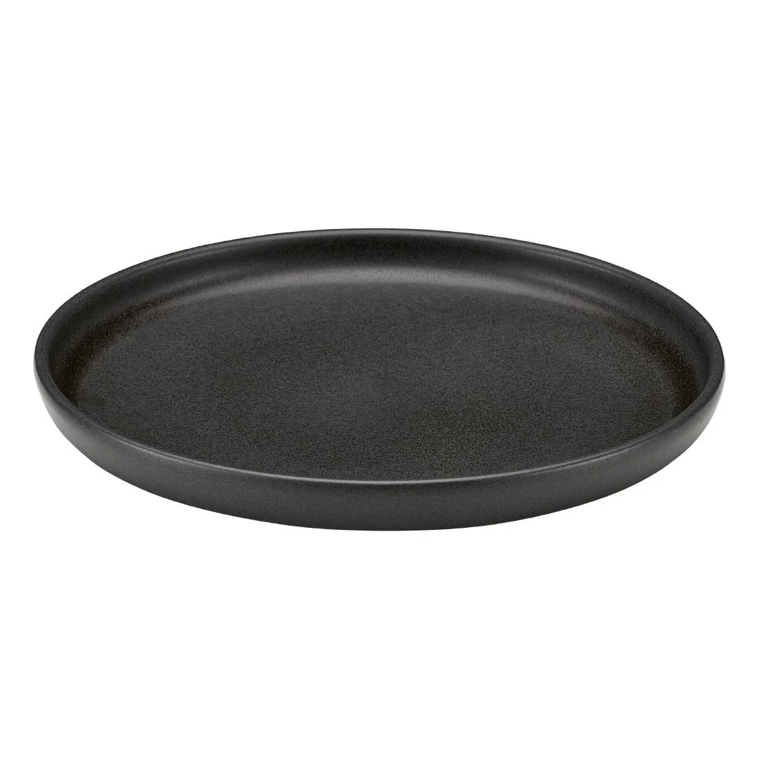 Bauscher Elements Black Walled Plates 220mm (6 Pack) - Image 1