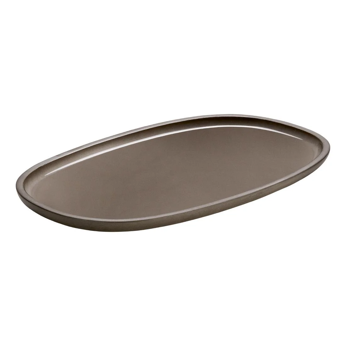 Bauscher ReNew Taupe Oval Platters 300x180mm (2 Pack) - Image 1