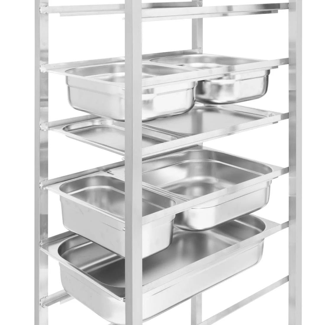 Nisbets Essentials Gastronorm Racking Trolley 10 Level - Image 4