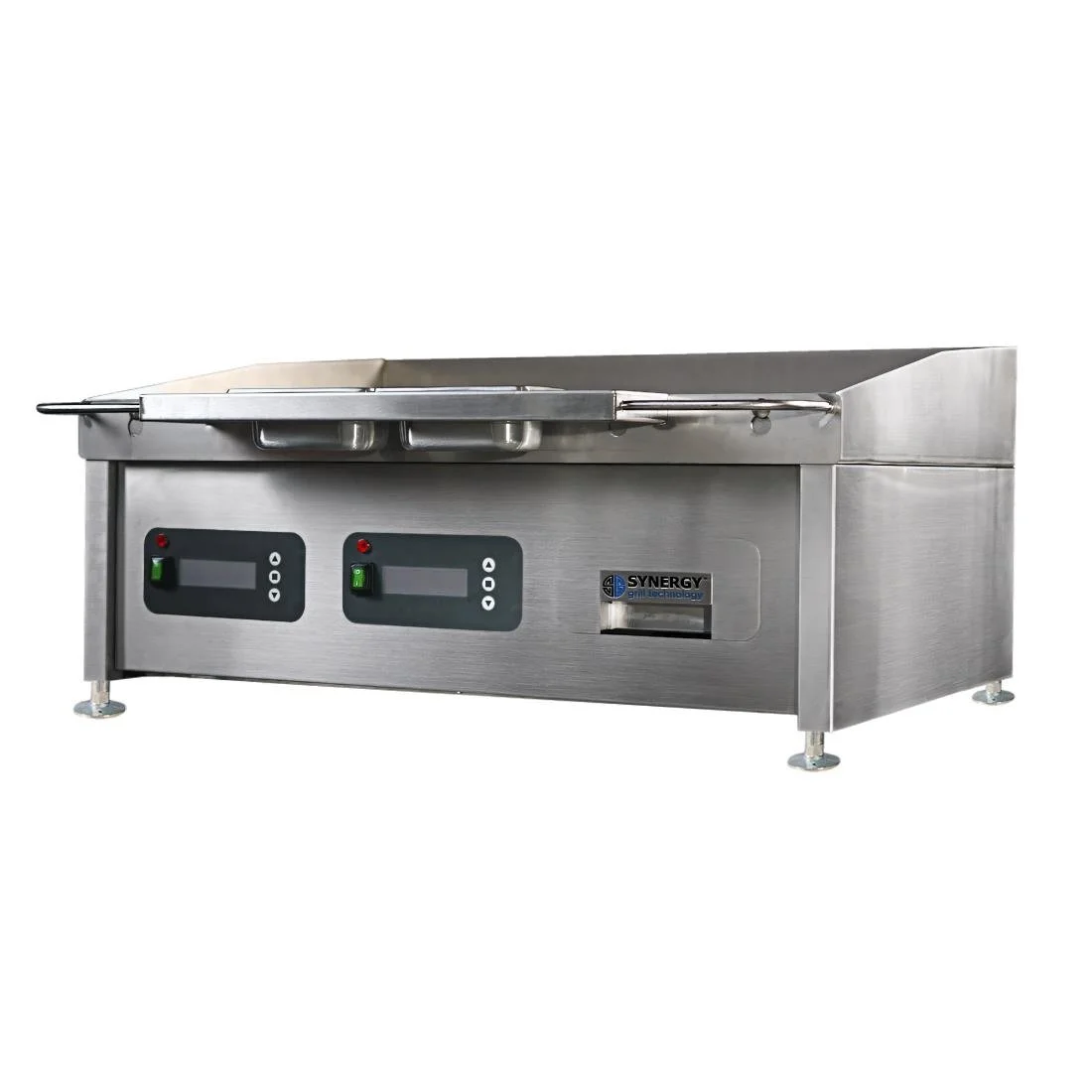 Synergy GRID900E-R Electric Griddle with Ribbed Mild Steel Top & Garnish Rail - Image 2