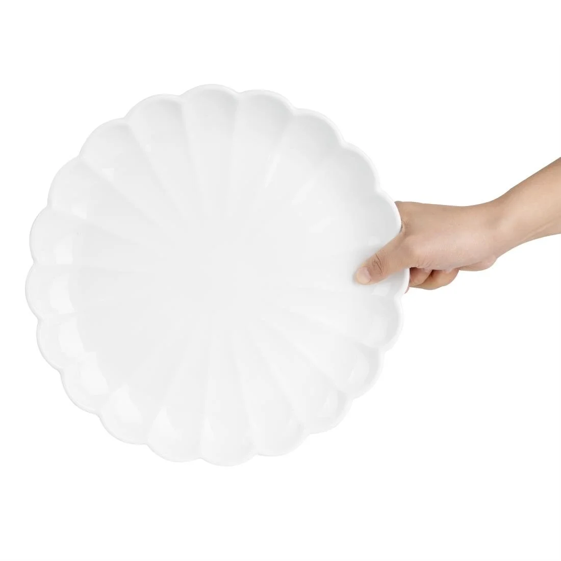 Olympia Bloom Scalloped Plates White 276mm (4 Pack) - Image 9