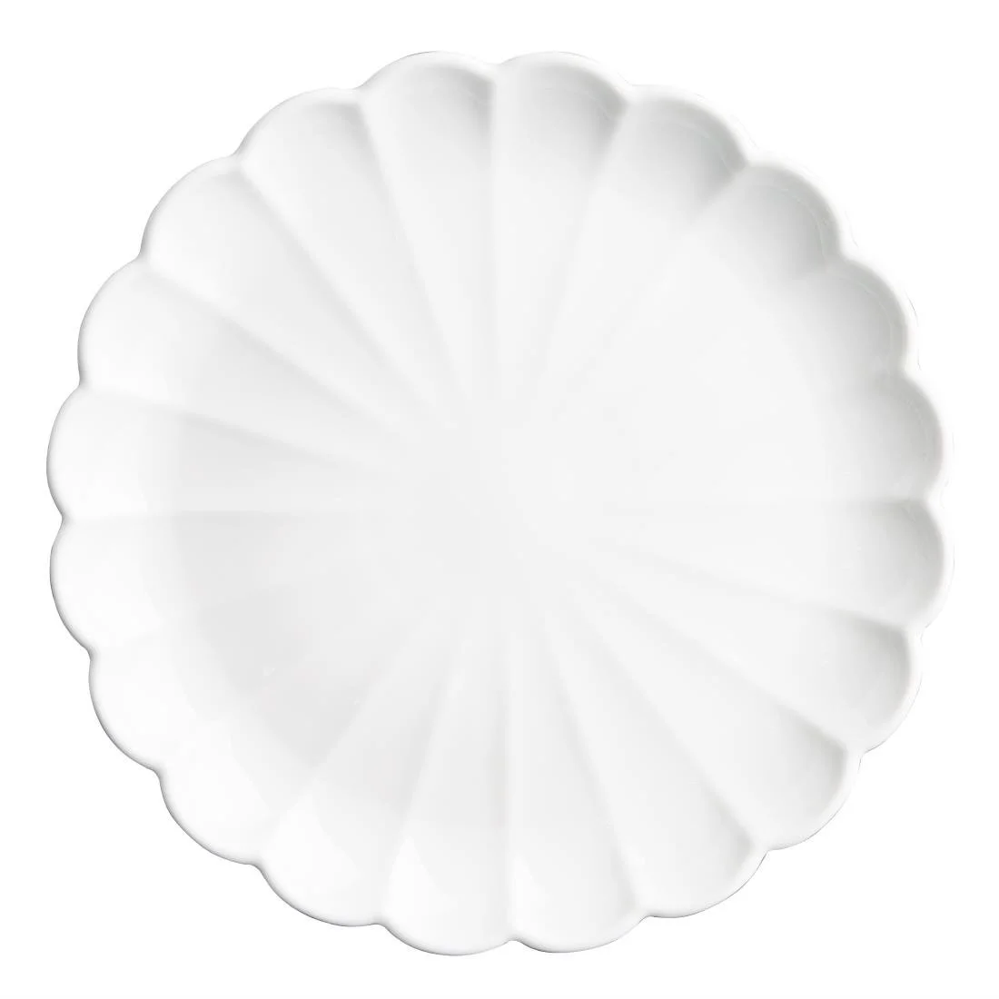 Olympia Bloom Scalloped Plates White 276mm (4 Pack) - Image 1