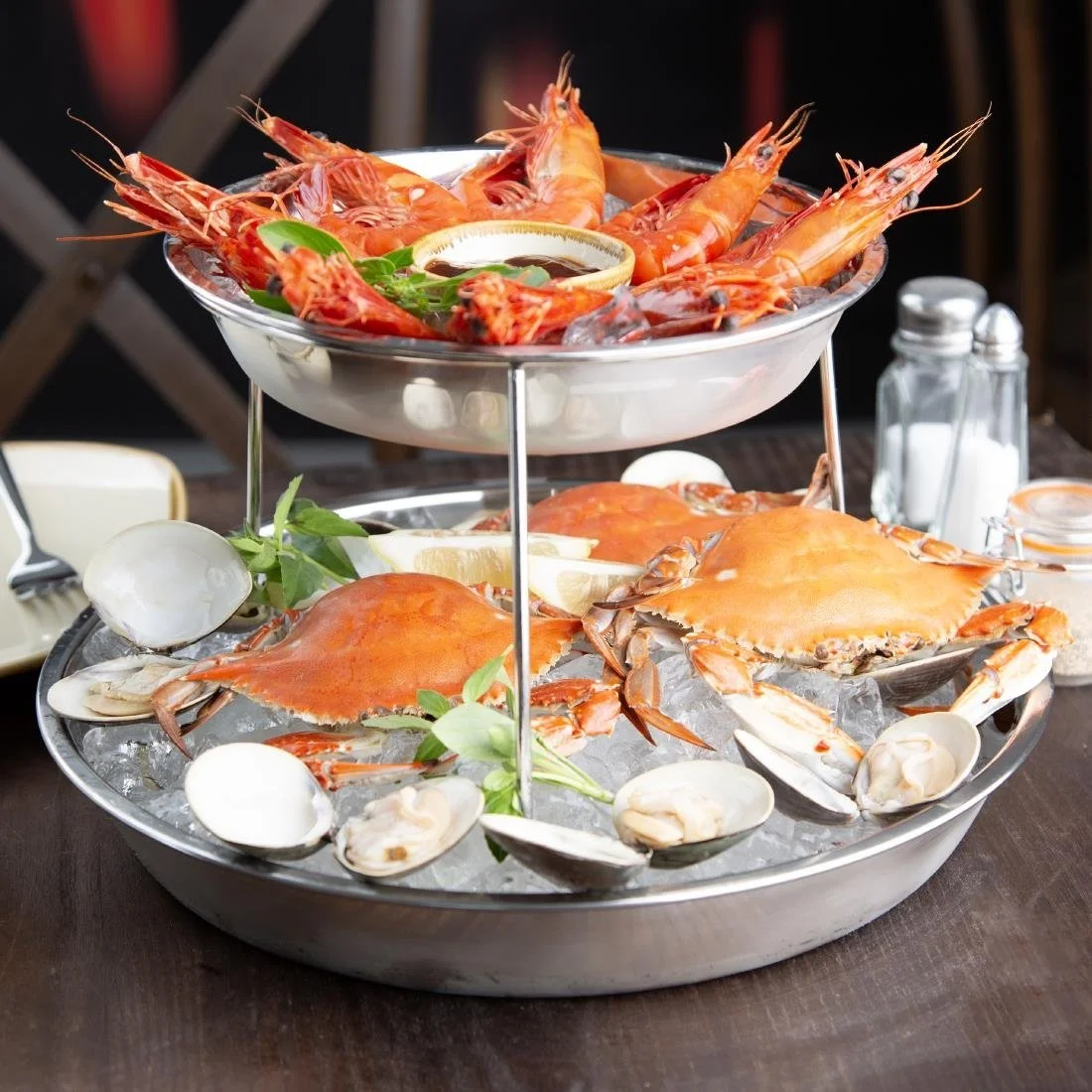 Olympia Seafood Platter Stainless Steel 318mm - Image 5
