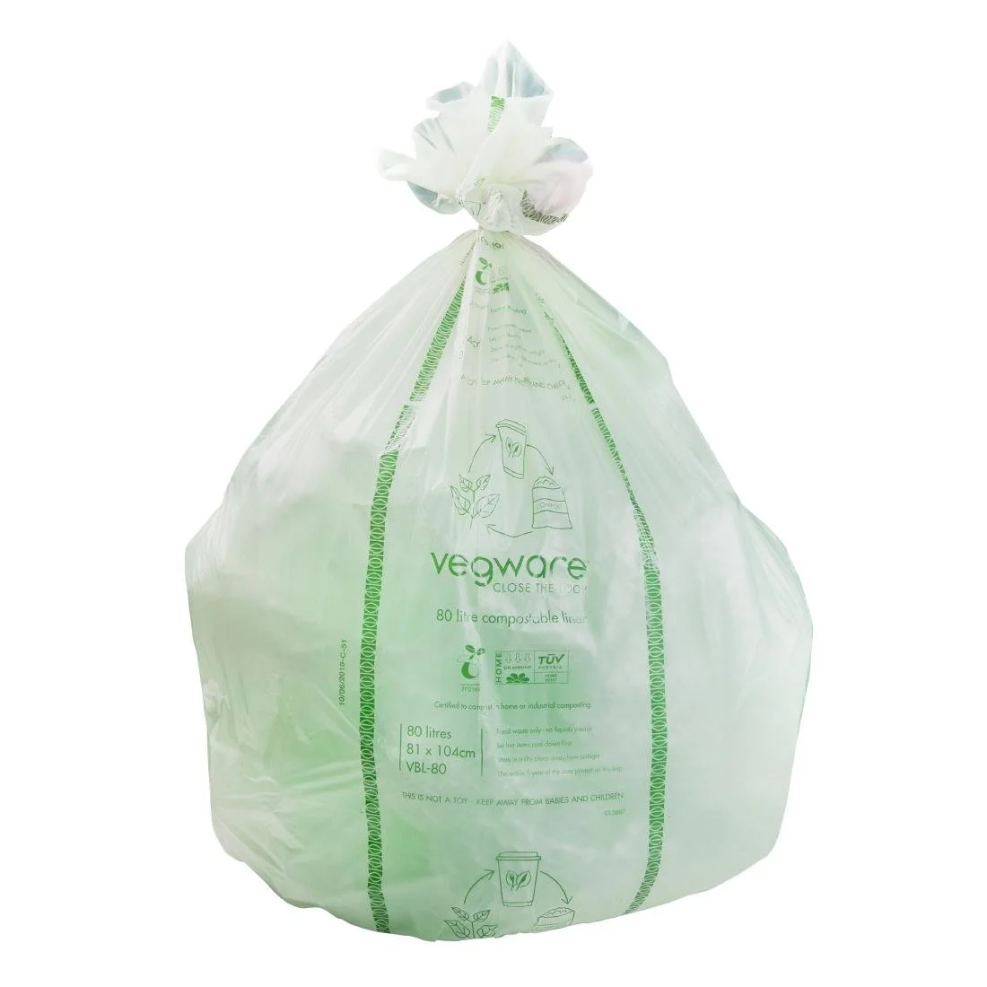 Vegware Compostable Bin Bags 140Ltr (10 Pack) - Image 2