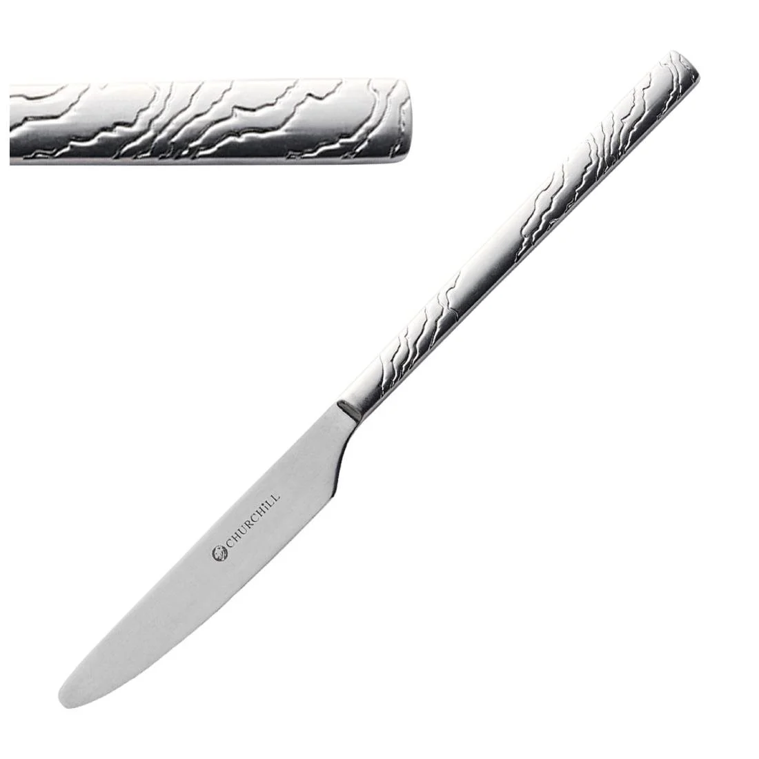 Churchill Tide Vintage Cutlery Dessert Knives (12 Pack) - Image 1