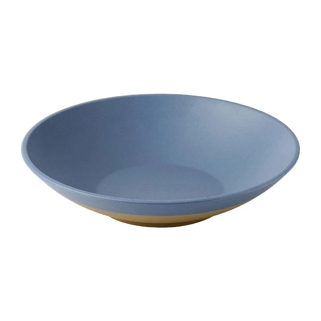 Churchill Emerge Melamine Oslo Blue Shallow Serving Bowls 300mm (4 Pack) - Image 1