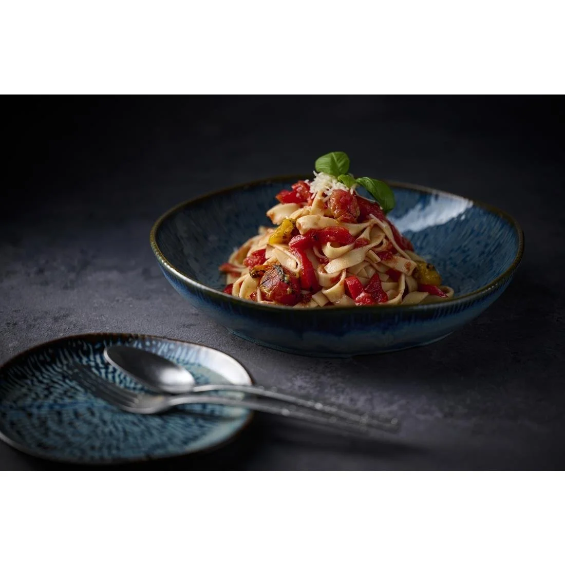 Churchill Envisage Cascade Sapphire Blue Natural Deep Bowls 215mm (6 Pack) - Image 2