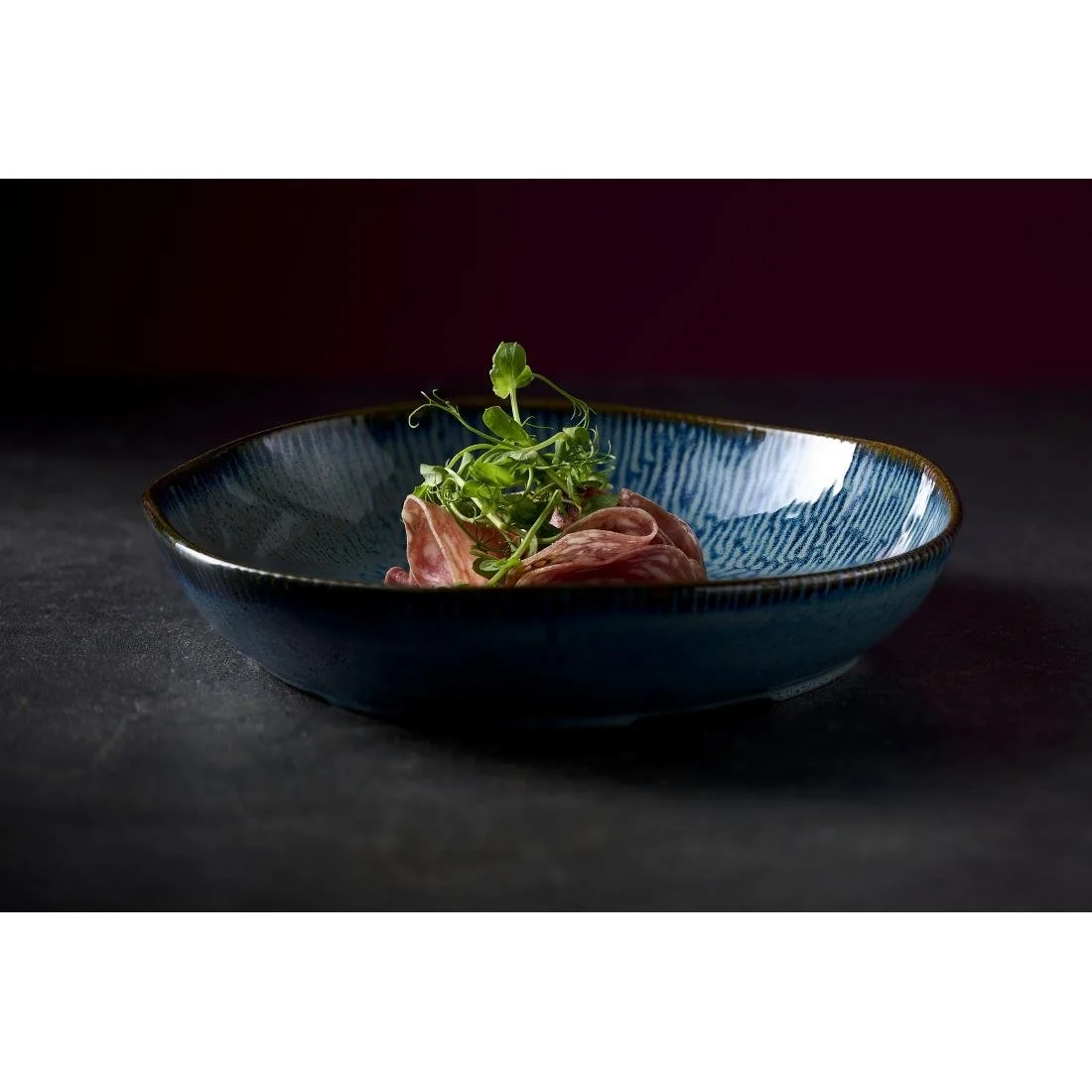 Churchill Envisage Cascade Sapphire Blue Natural Deep Bowls 215mm (6 Pack) - Image 4