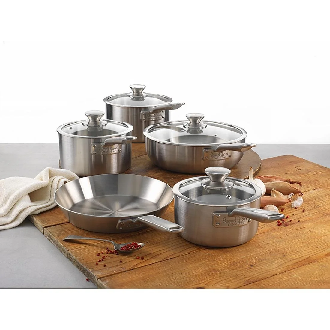 Samuel Groves Stainless Steel Saucepan and Glass Lid 20cm - Image 8
