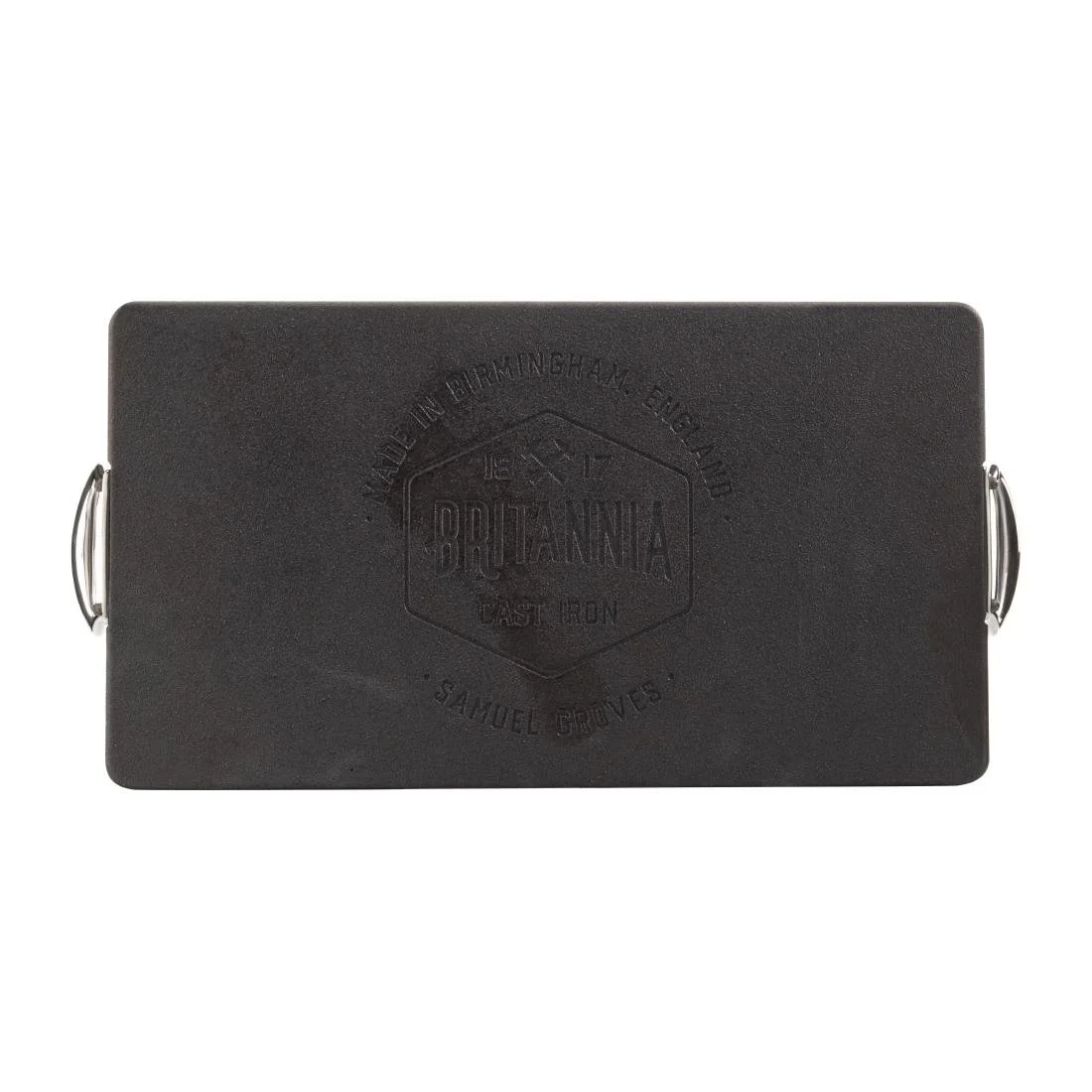 Samuel Groves Cast Iron Double Burner Griddle Pan 45x25cm - Image 5