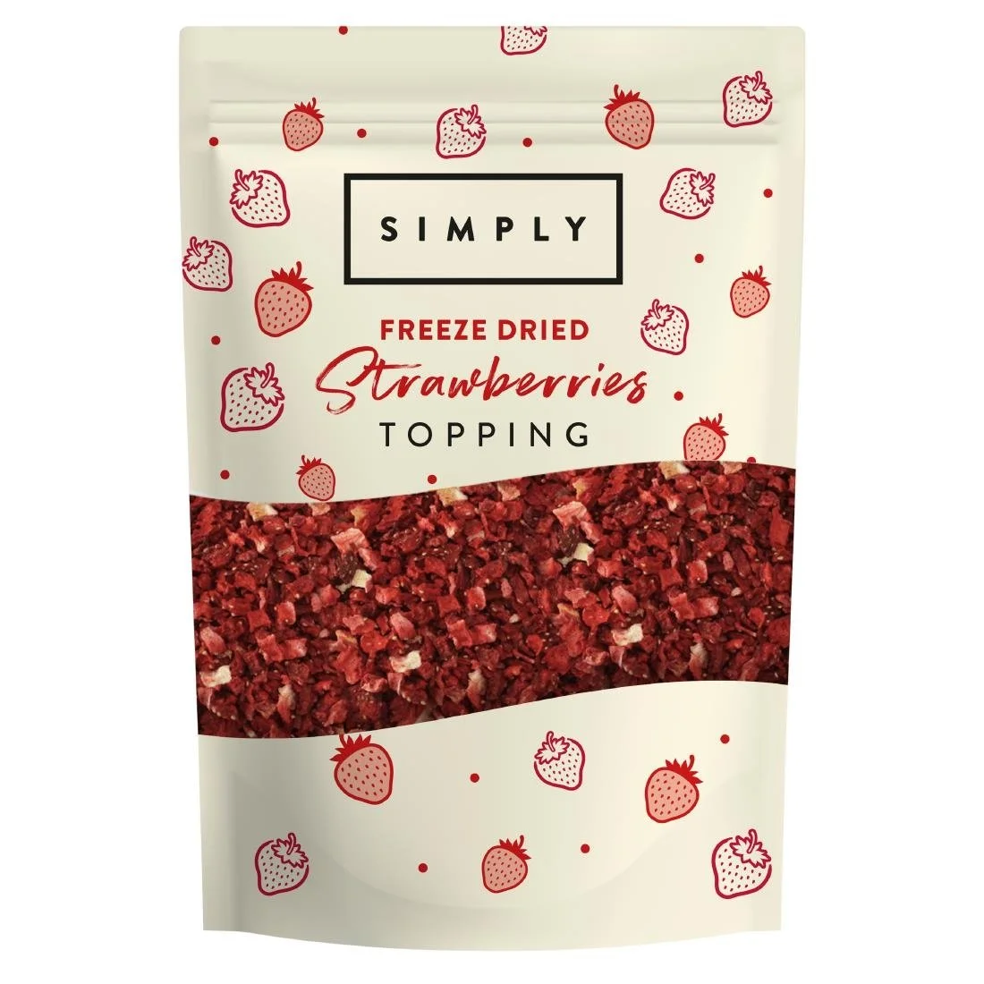 Simply Freeze Dried Strawberry Topping 130g - Image 1