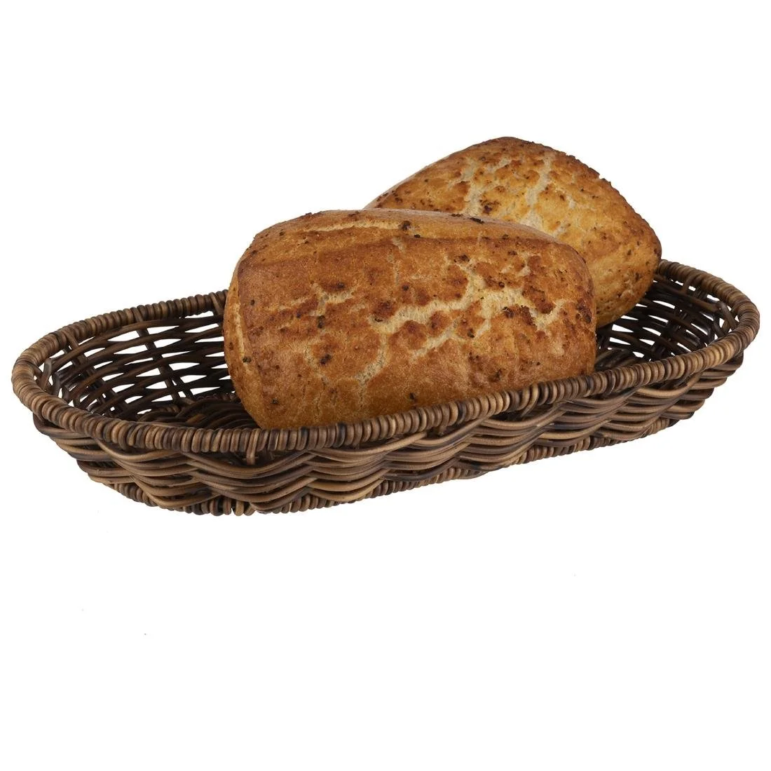 APS Cove Oval Basket Brown 280x160mm - Image 2