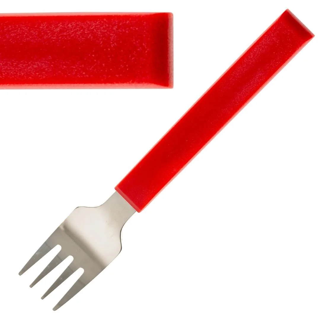 Amefa Select Straight Dessert Forks Red (12 Pack) - Image 1