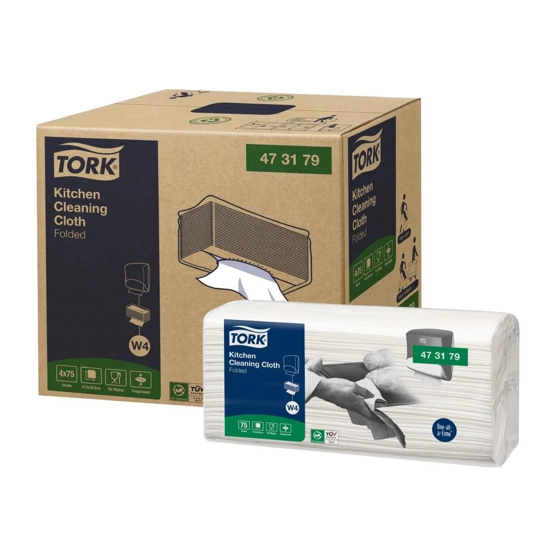 Tork Disposable Kitchen Cleaning Cloth (300 Pack) - Image 2
