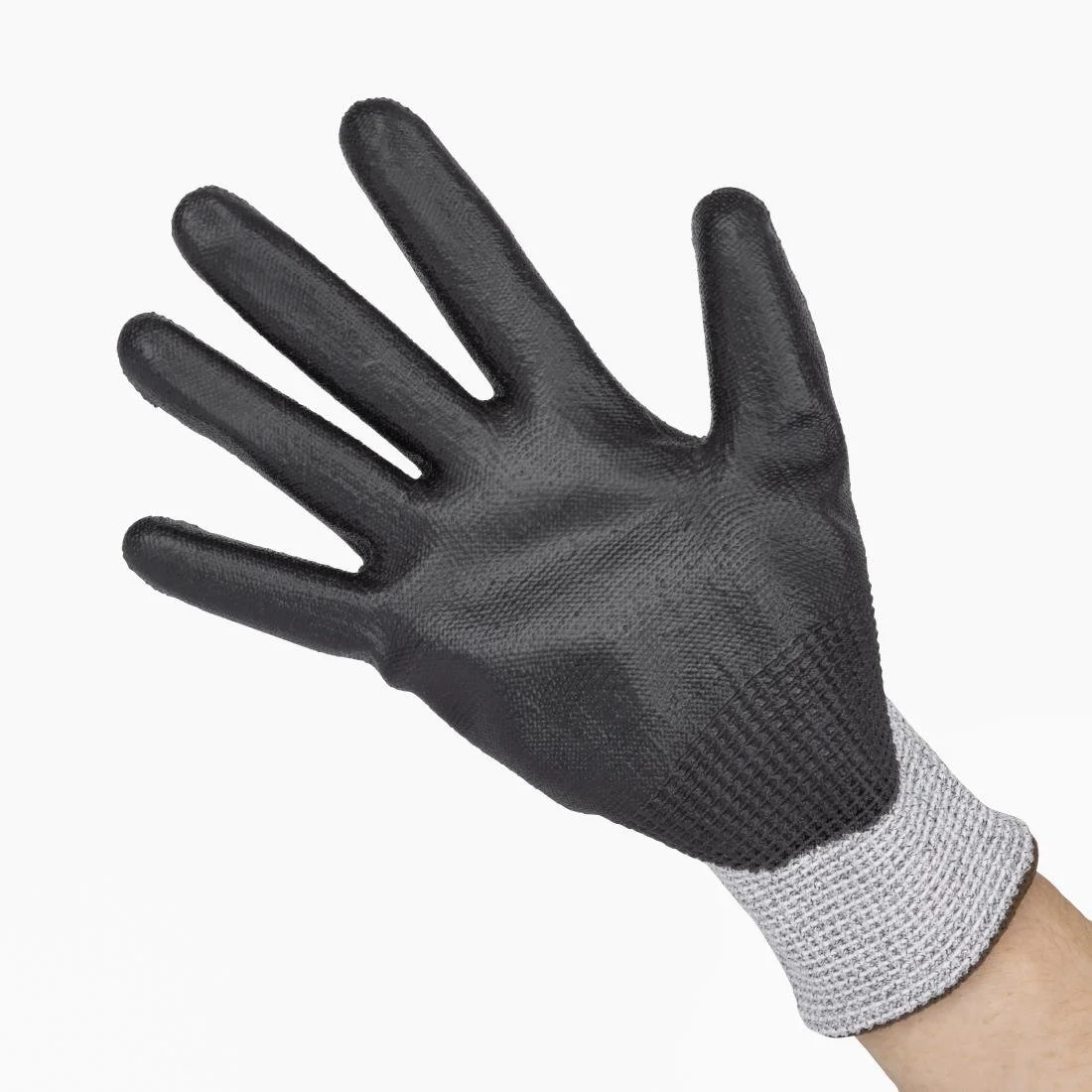 KeepSAFE PU Palm Coated Gloves Grey/Black (12 Pack) - Image 1