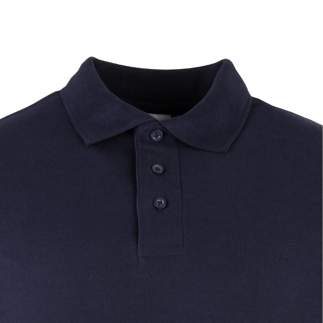 Endurance Long Sleeve Polo Shirt Navy - Image 2