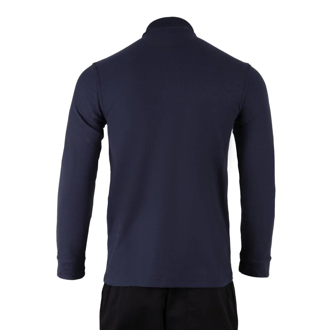 Endurance Long Sleeve Polo Shirt Navy - Image 3