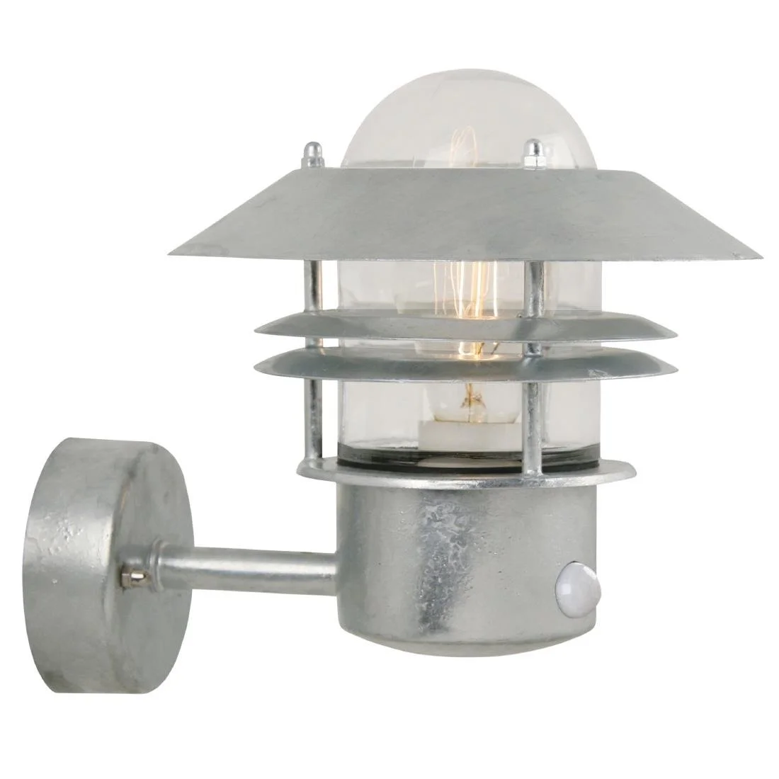 Nordlux Blokhus Up Sensor Outdoor Wall Light Galvanised - Image 1