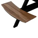 Bolero Acacia Round Picnic Table Bench Set - Image 1
