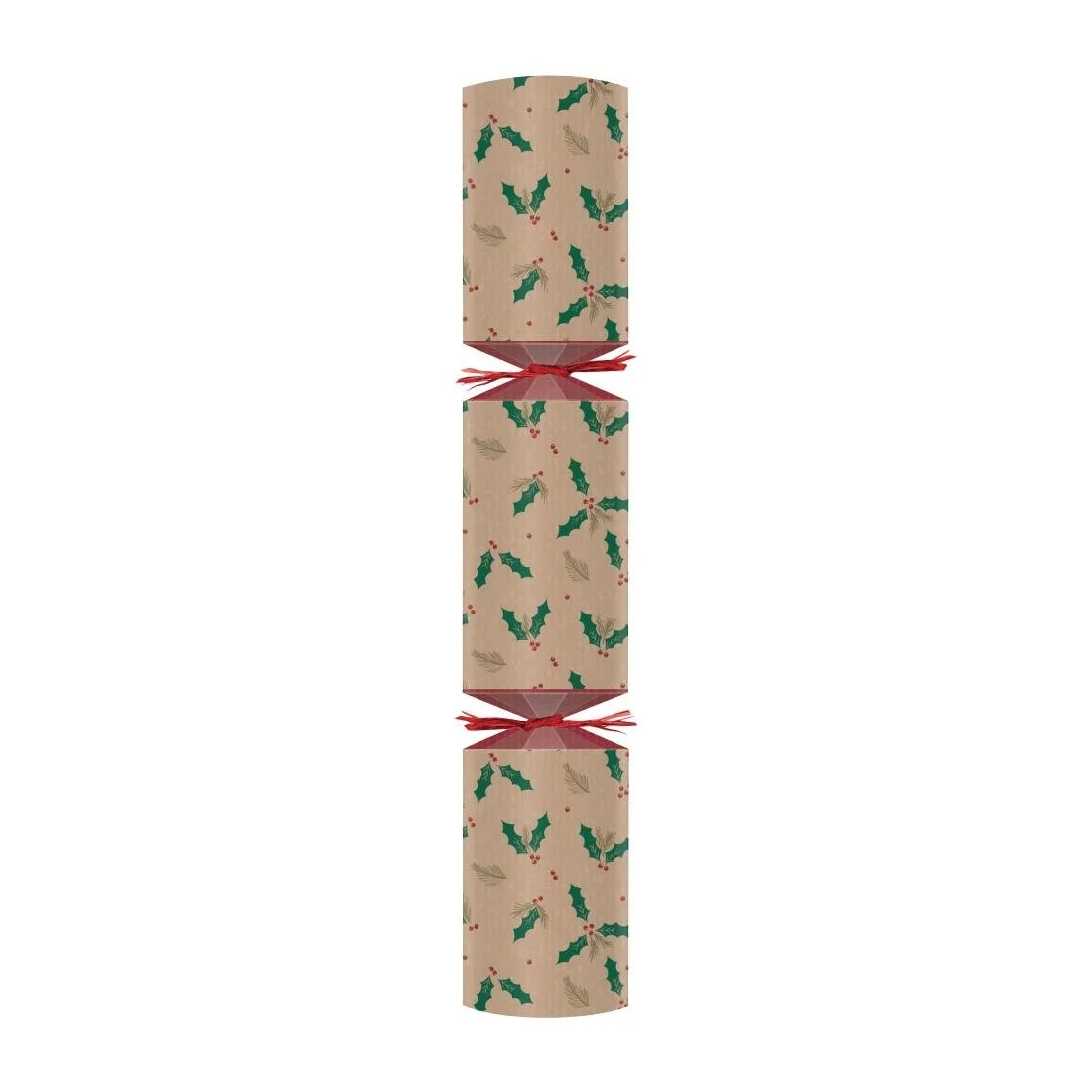 Swantex Kraft Jolly Holly Christmas Cracker 10" (50 Pack) - Image 1