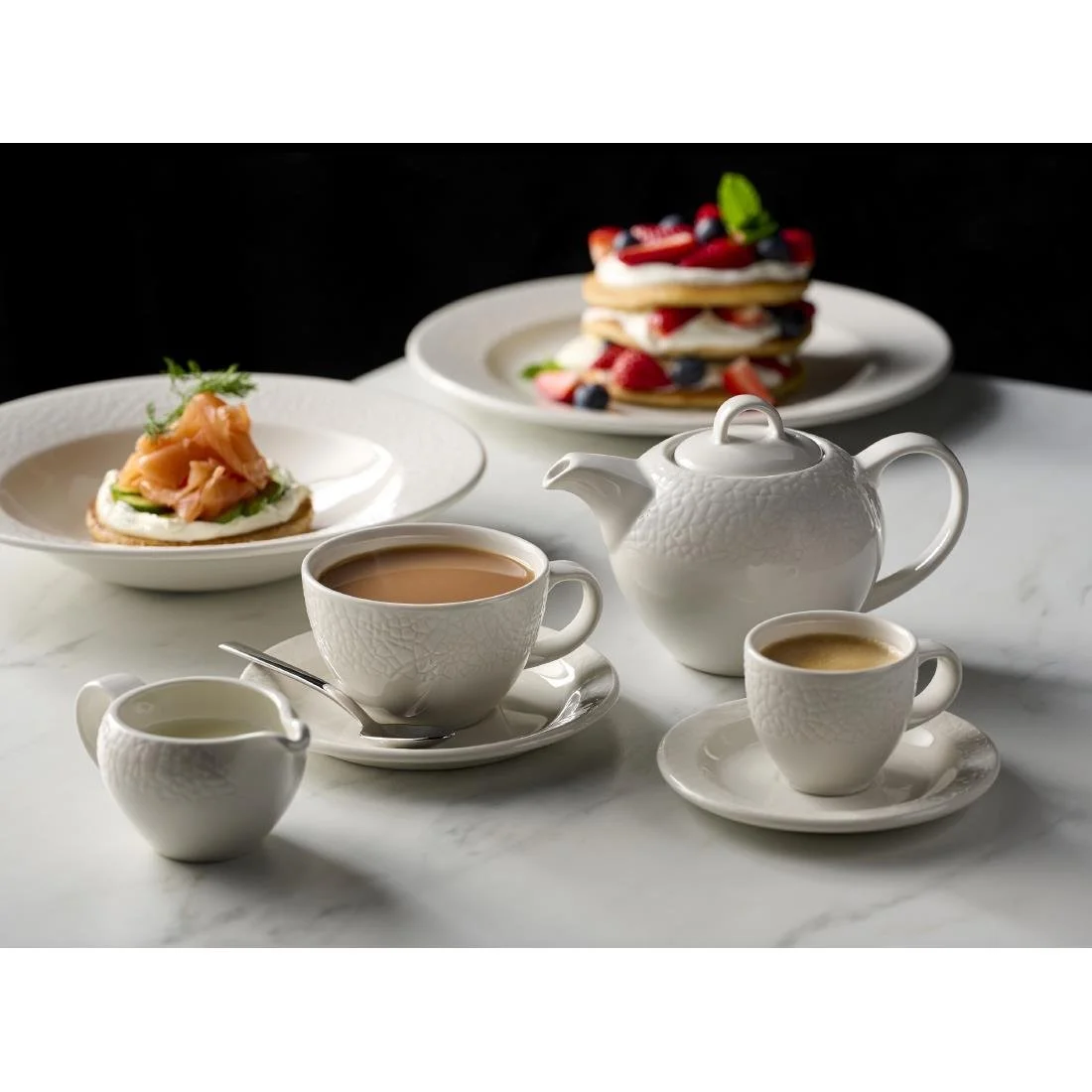 Churchill Viana Jugs White 227ml (4 Pack) - Image 3