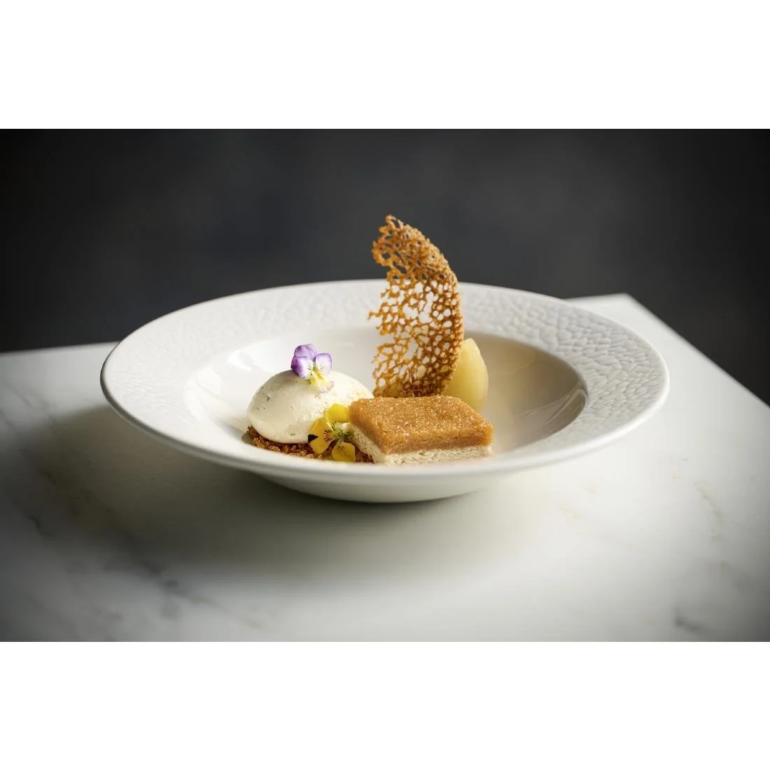 Churchill Viana Rimmed Bowls White 249ml (12 Pack) - Image 9