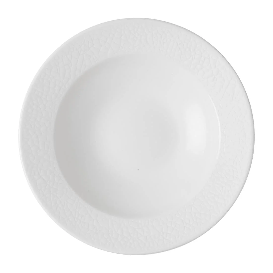 Churchill Viana Rimmed Bowls White 249ml (12 Pack) - Image 1
