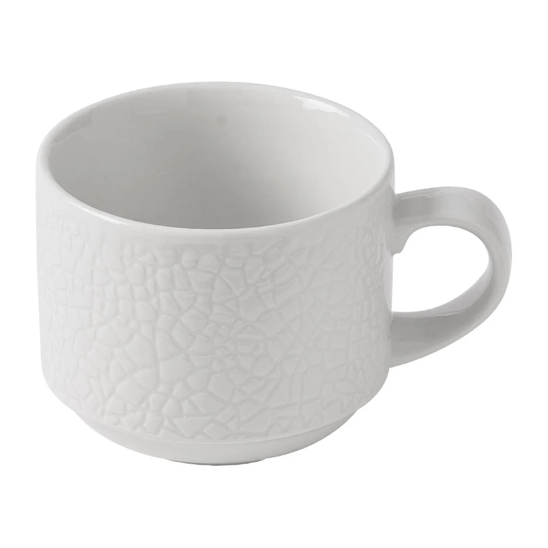 Churchill Viana Stacking Cups White 220ml (12 Pack) - Image 1