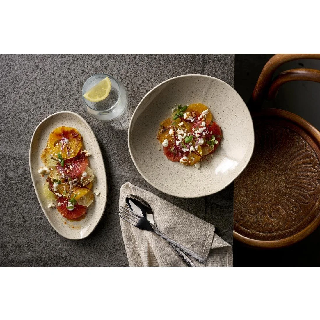 Churchill Stonecast Natural Organic Deep Bowls Barley White 250mm (6 Pack) - Image 7