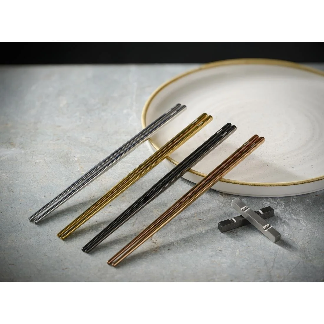 Comas Kyoto Chopsticks Gold 230mm (12 Pack) - Image 2