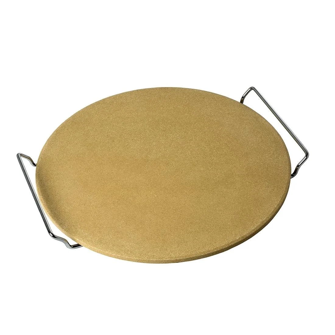 Eddingtons Round Barbecue Pizza Stone with Chrome Stand 13'' - Image 1