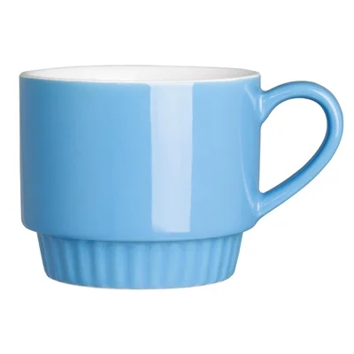 Olympia Café Stacking Mugs Blue 340ml (6 Pack) - Image 1