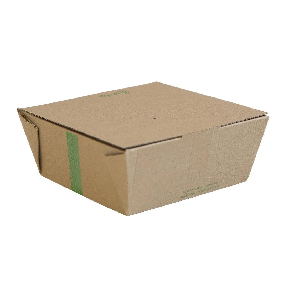 Vegware Microflute Hinged Hot Boxes 6x6" (210 Pack) - Image 1