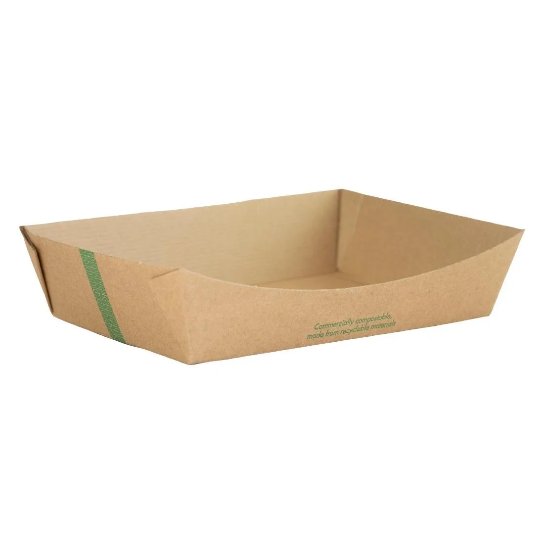 Vegware Microflute Food Trays Large 150x205mm (270 Pack) - Image 1