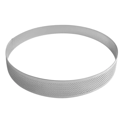 Vogue Perforated Round Cake Ring 240x35mm - Image 1