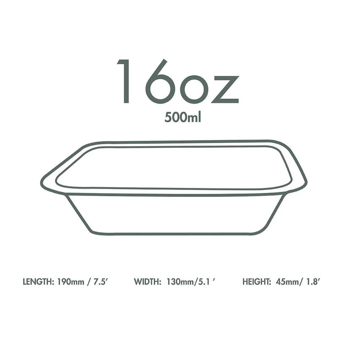 Vegware Gourmet Bagasse Bases Size 3 500ml (600 Pack) - Image 2
