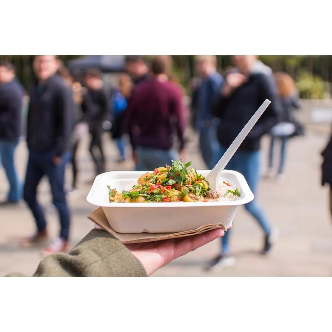 Vegware Gourmet Bagasse Bases Size 3 500ml (600 Pack) - Image 3