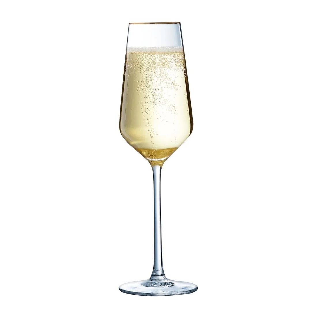 Cristal d'Arques Ultime Gold Band Flutes 170ml (8 Pack) - Image 2