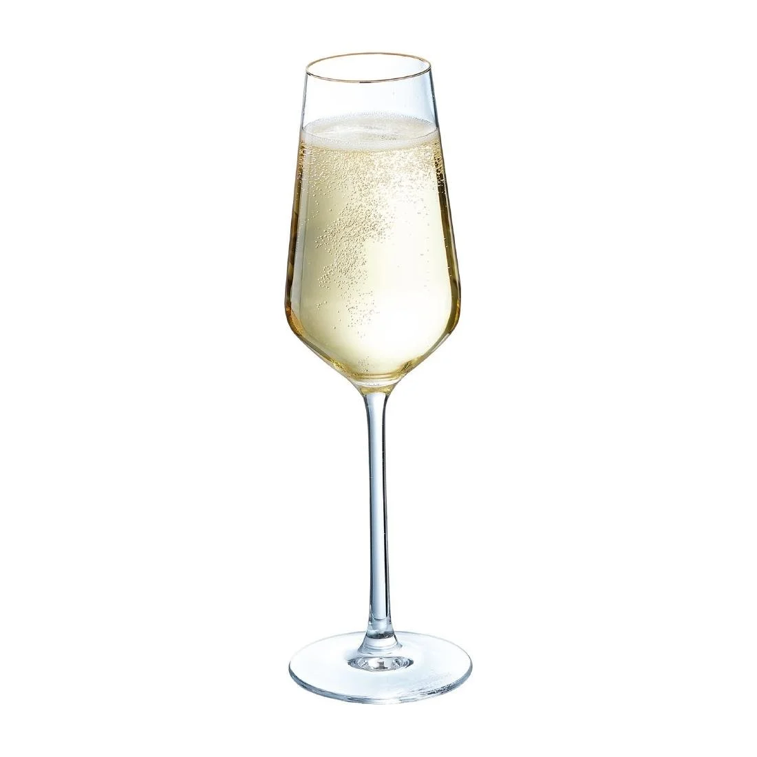 Cristal d'Arques Ultime Gold Band Flutes 170ml (8 Pack) - Image 5