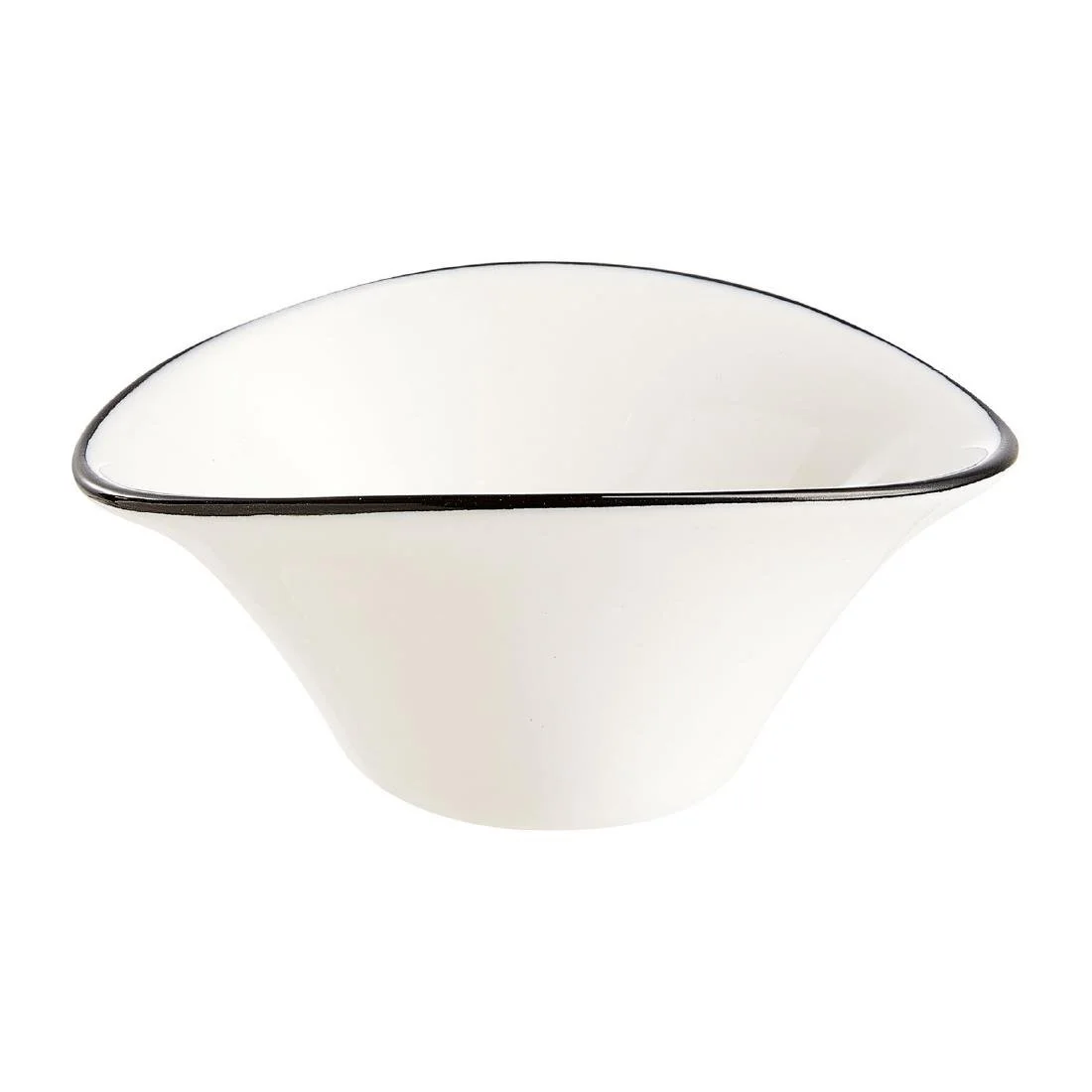 Arcoroc Appetizer Ludico Deep Bowls Black Line 100mm (24 Pack) - Image 1