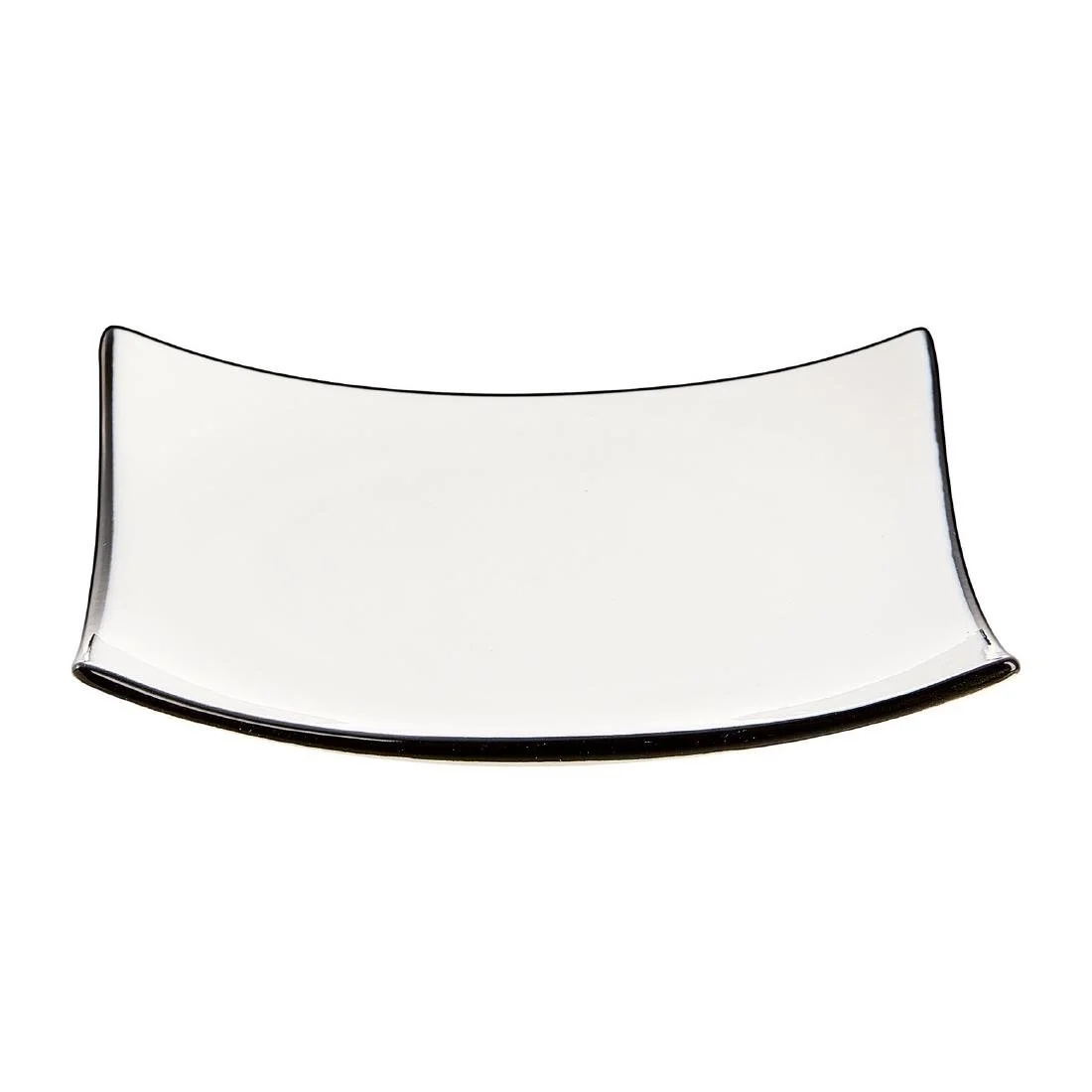 Arcoroc Appetizer Square Small Bowls Black Line 95mm (24 Pack) - Image 1